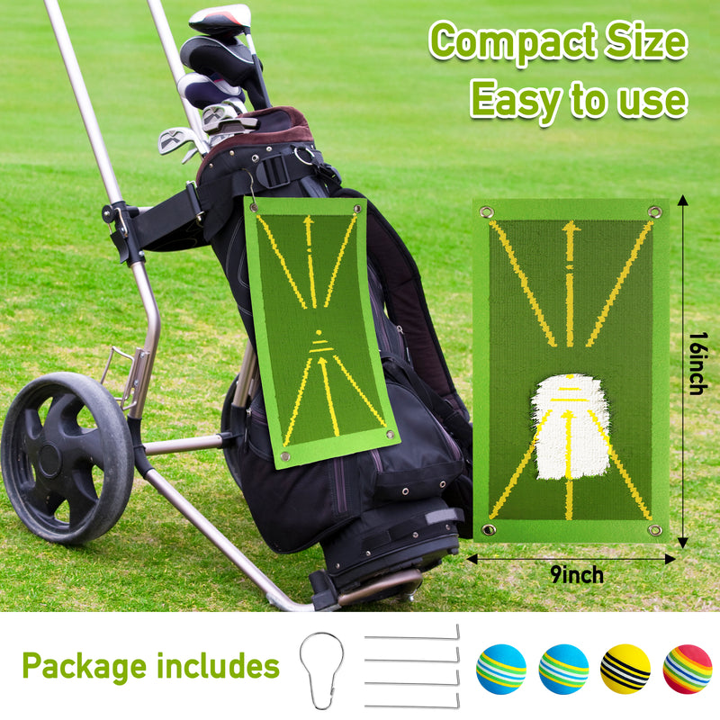 Compact & Durable Golf Training Mat with Instant Feedback - Perfect for Indoor & Outdoor Practice