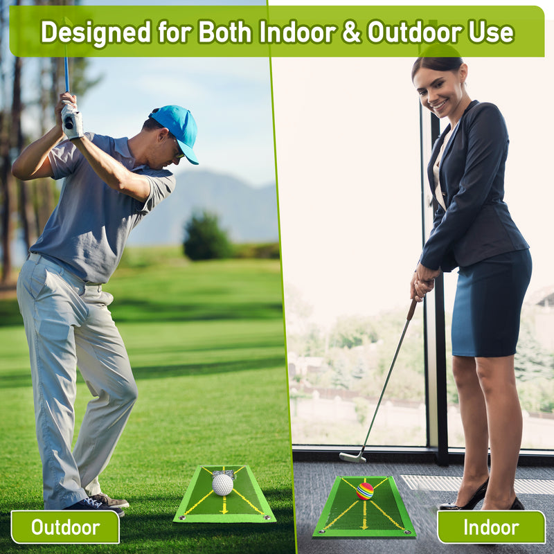 Compact & Durable Golf Training Mat with Instant Feedback - Perfect for Indoor & Outdoor Practice