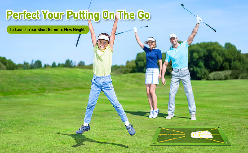 Compact & Durable Golf Training Mat with Instant Feedback - Perfect for Indoor & Outdoor Practice