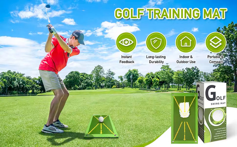 Compact & Durable Golf Training Mat with Instant Feedback - Perfect for Indoor & Outdoor Practice