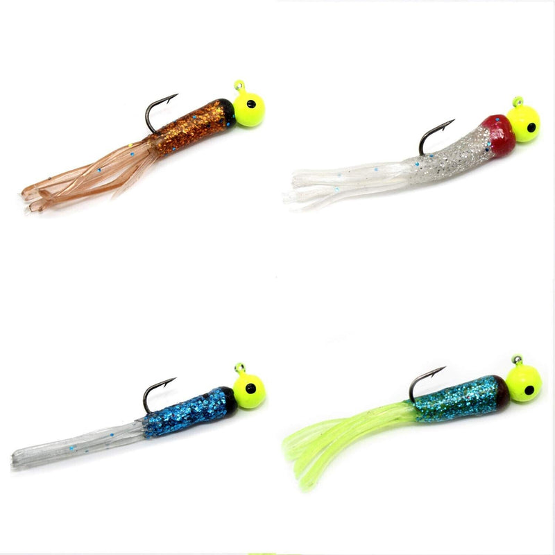 Vibrant Soft Tube Bass Baits Fishing Lures Kit with Jig Heads - Ideal for Dynamic Angling Adventures