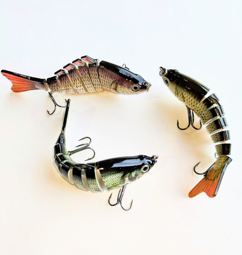 Realistic Multi-Jointed Swimbait Fishing Lures - Irresistible to Bass, Trout, and More!