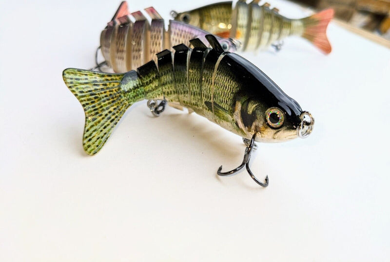 Realistic Multi-Jointed Swimbait Fishing Lures - Irresistible to Bass, –  VeriDepot