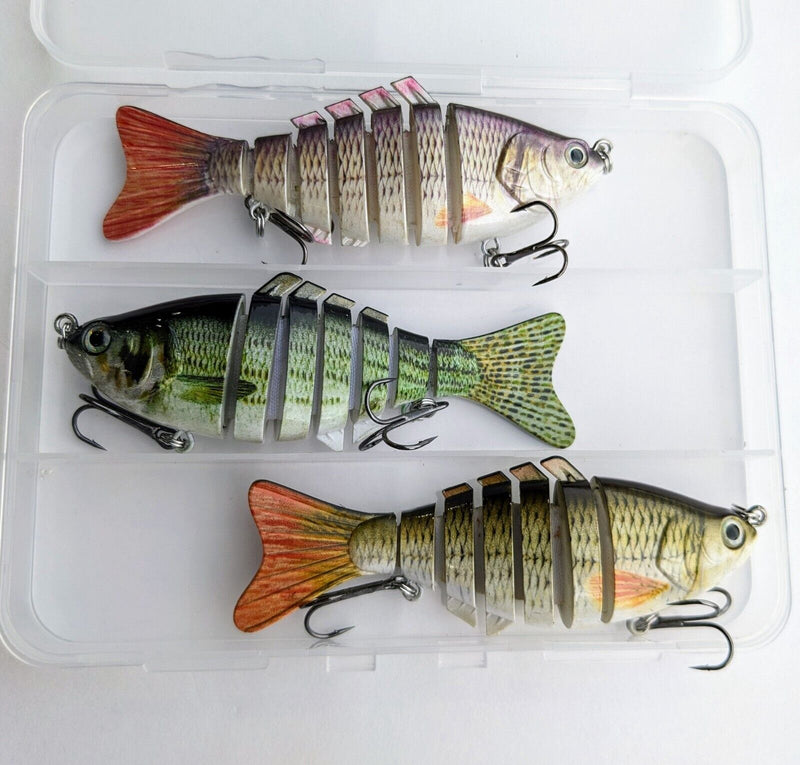 Realistic Multi-Jointed Swimbait Fishing Lures - Irresistible to Bass, Trout, and More!