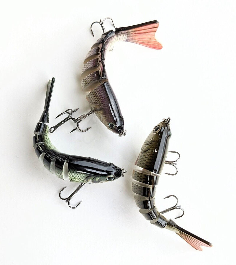 Realistic Multi-Jointed Swimbait Fishing Lures - Irresistible to Bass, Trout, and More!