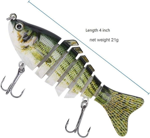 Realistic Multi-Jointed Swimbait Fishing Lures - Irresistible to Bass, Trout, and More!