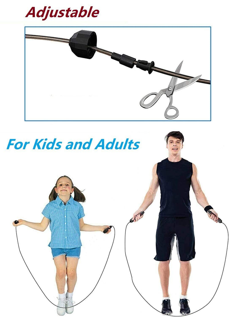 Pro Adjustable Speed Jump Rope for Fitness Enthusiasts - Ideal for Adults and Kids